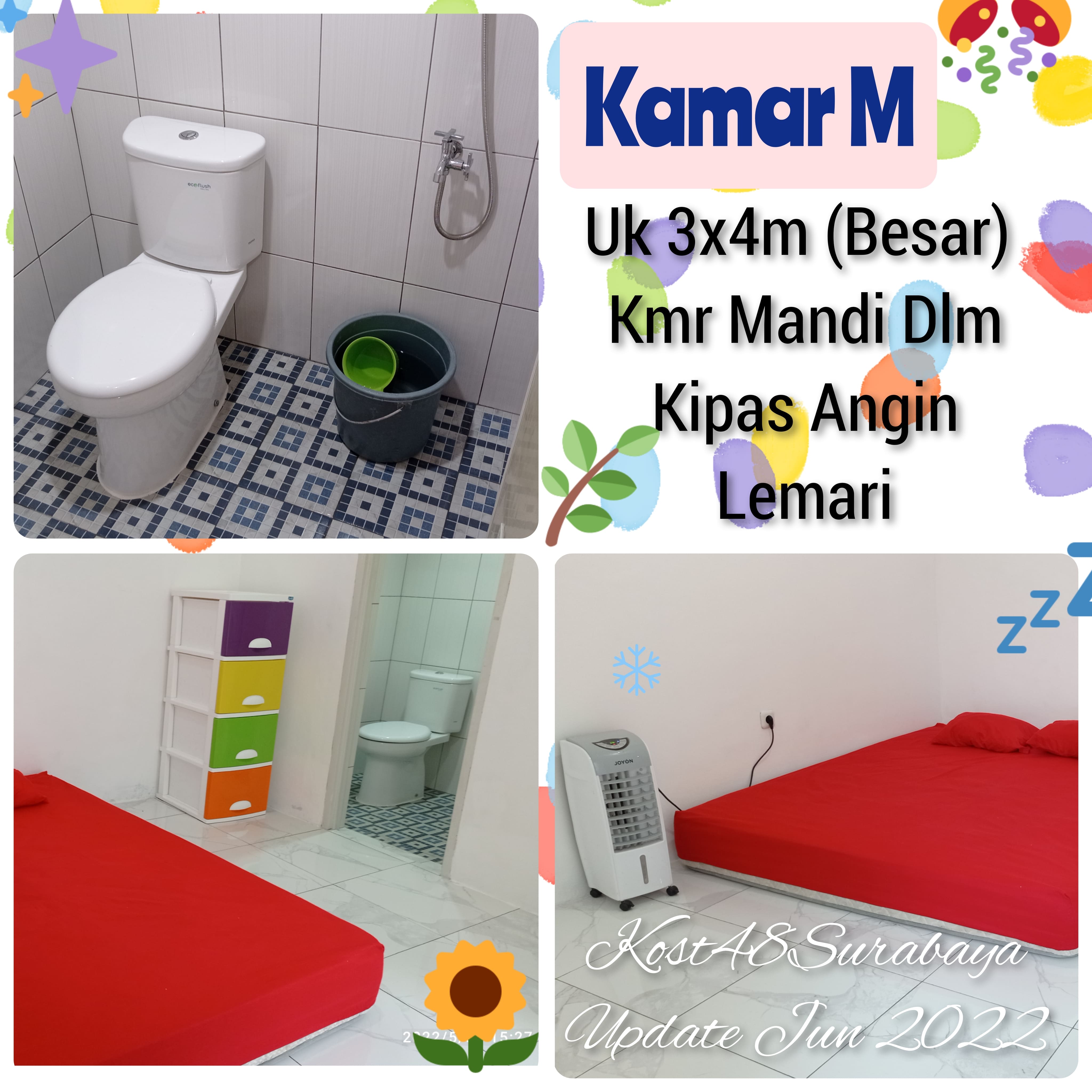 Foto Kamar M (Superior or Economy Room)  Kost Surabaya